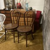 Duo of chairs bistrot Thonet early XXth