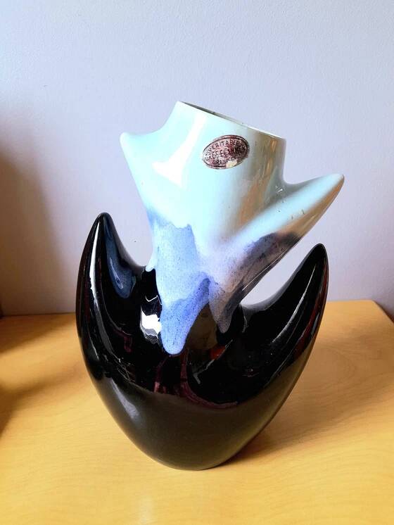 Flamed stoneware vase 1960