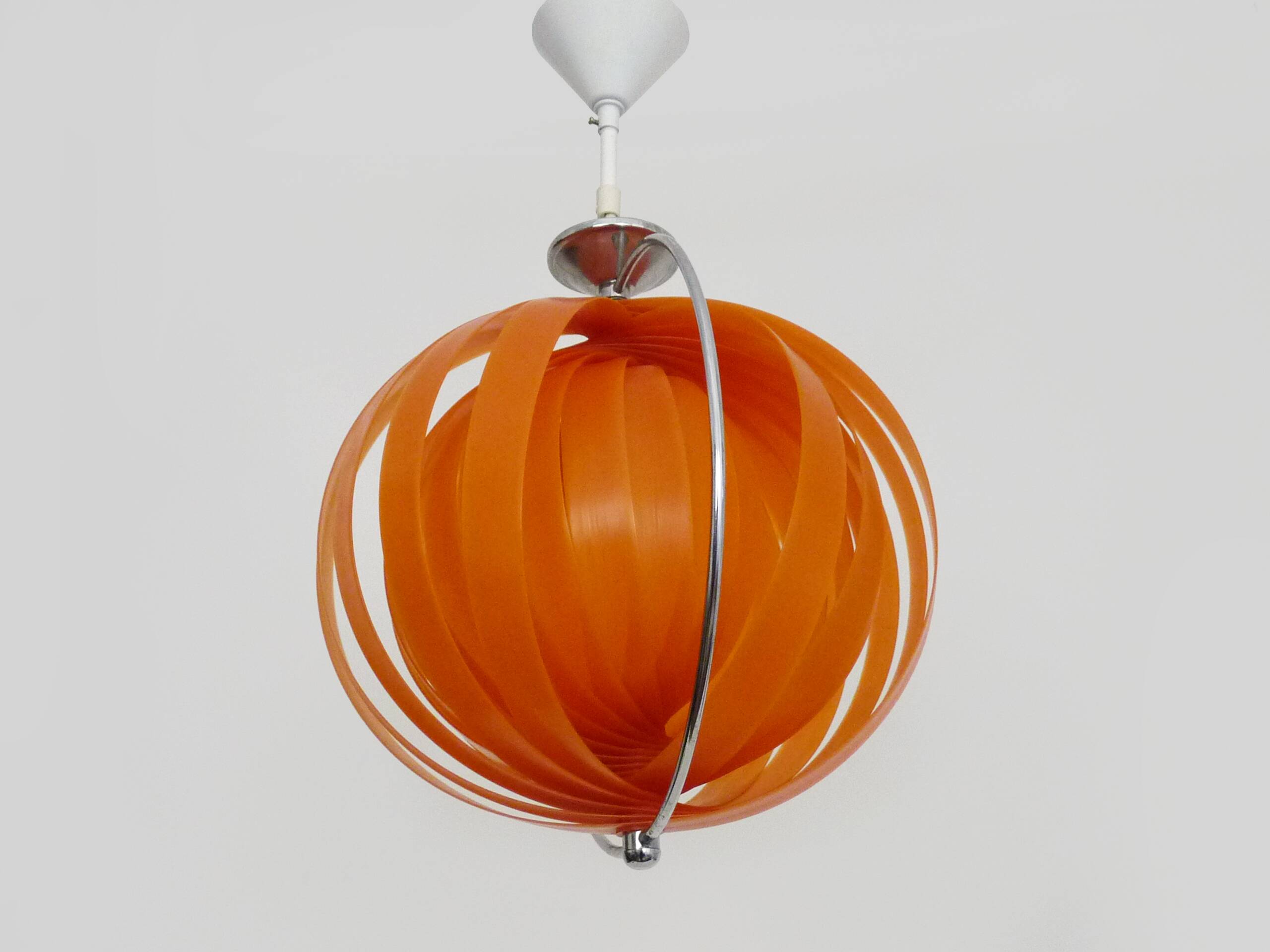 Vintage Christian Koban “Moon” orange pendant light, 80s