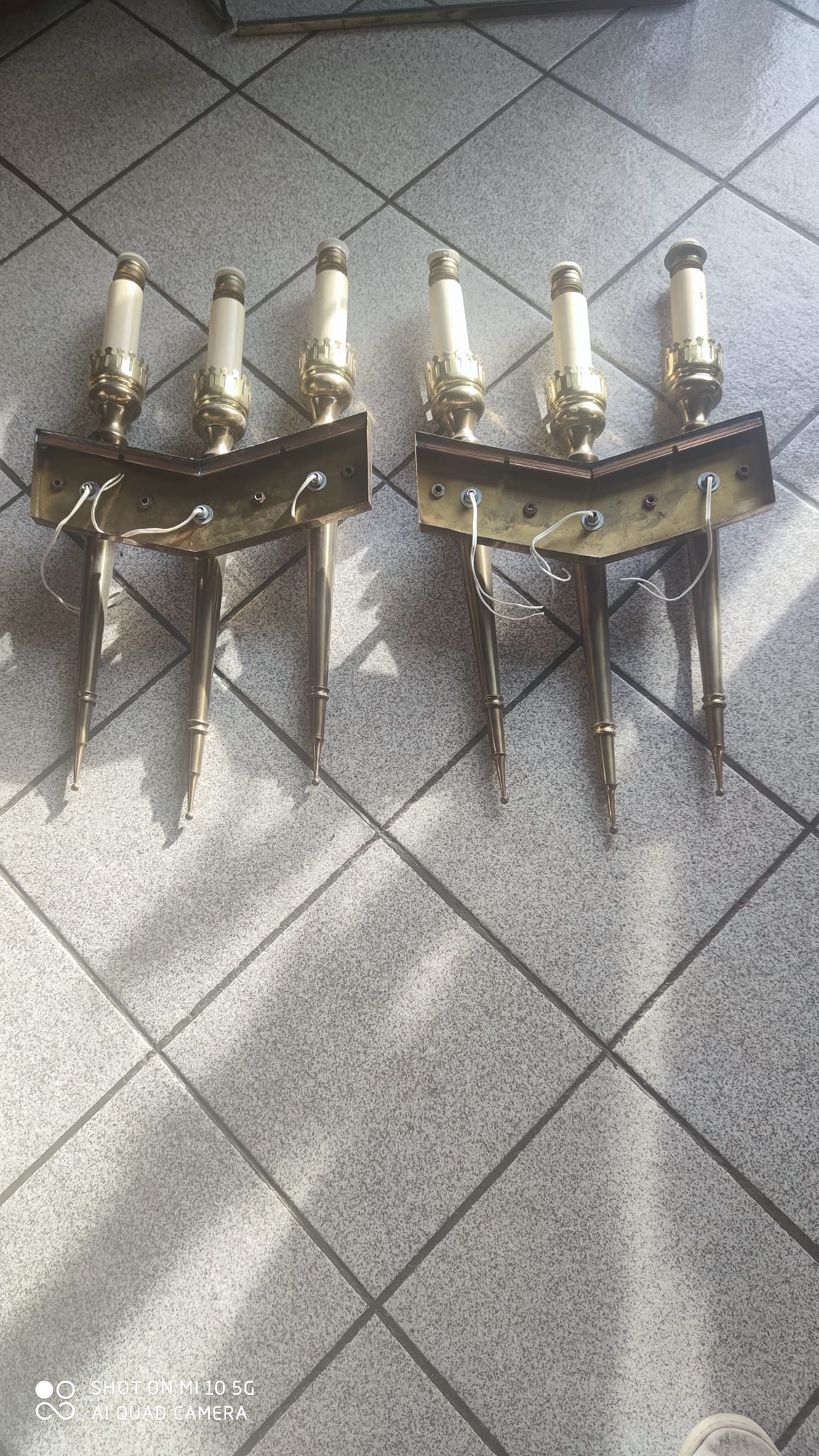 Pair of wall lights circa 1960