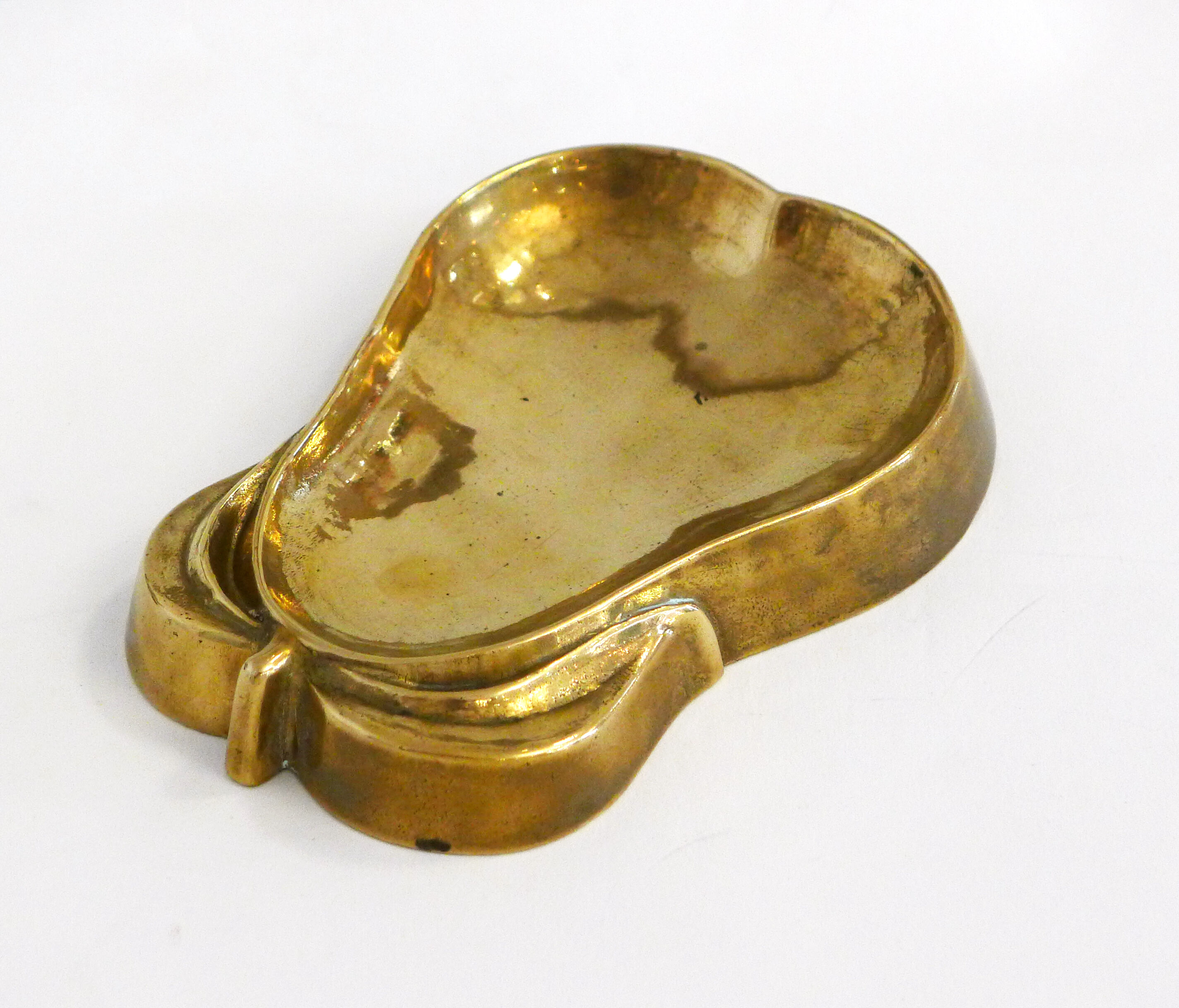 Brass pear ashtray