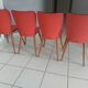 Suite of 4 chairs by Bistrot Baumann 800 by Swiss designer Max Bill 1950s