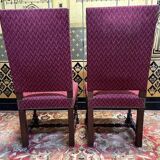 Pair of Haute Époque Renaissance - Louis XIII style chairs