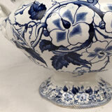 Soupière Creil & Montereau motif Flora