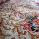 Antique 1920s Persian Kerman rug, floral medallion, red field, 267cm x 364cm