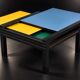 Table basse Bernard Vuarnesson modèle Hexa 1980