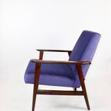 Fauteuil Vintage Renard Violet Indigo, 1970s