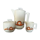 Sugar coffee maker and milk pot Massé Surget