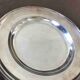 Art Deco silver metal presentation plate