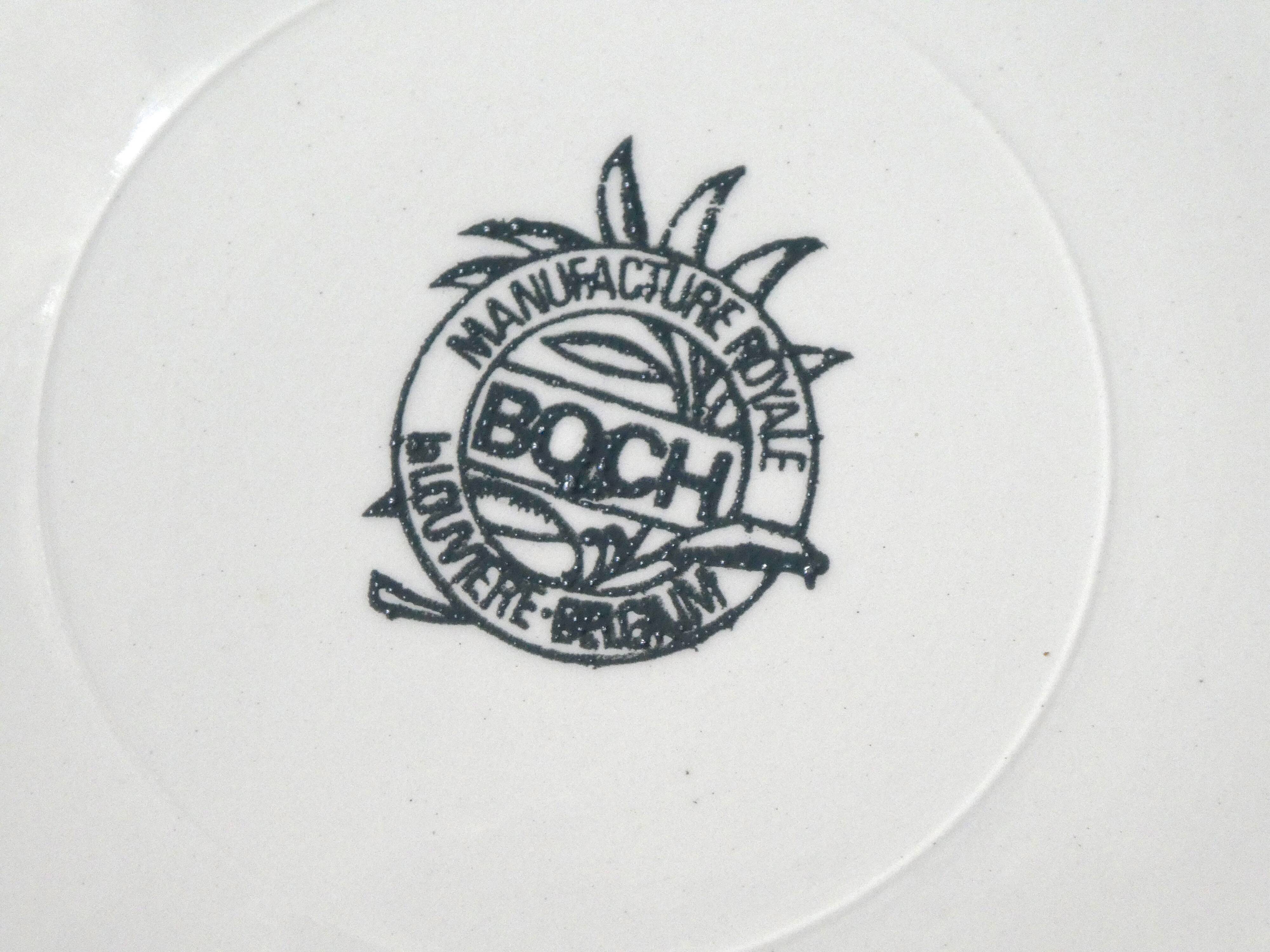 6 dinner plates Royal Boch La Louvière factory