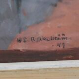 Original Swedish Oil on Panel – “Muted Scene” by Karl Erik Billeström