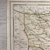 Old map of Pontoise and Gonesse