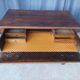 Cross-legged commode from the Restoration period in walnut.