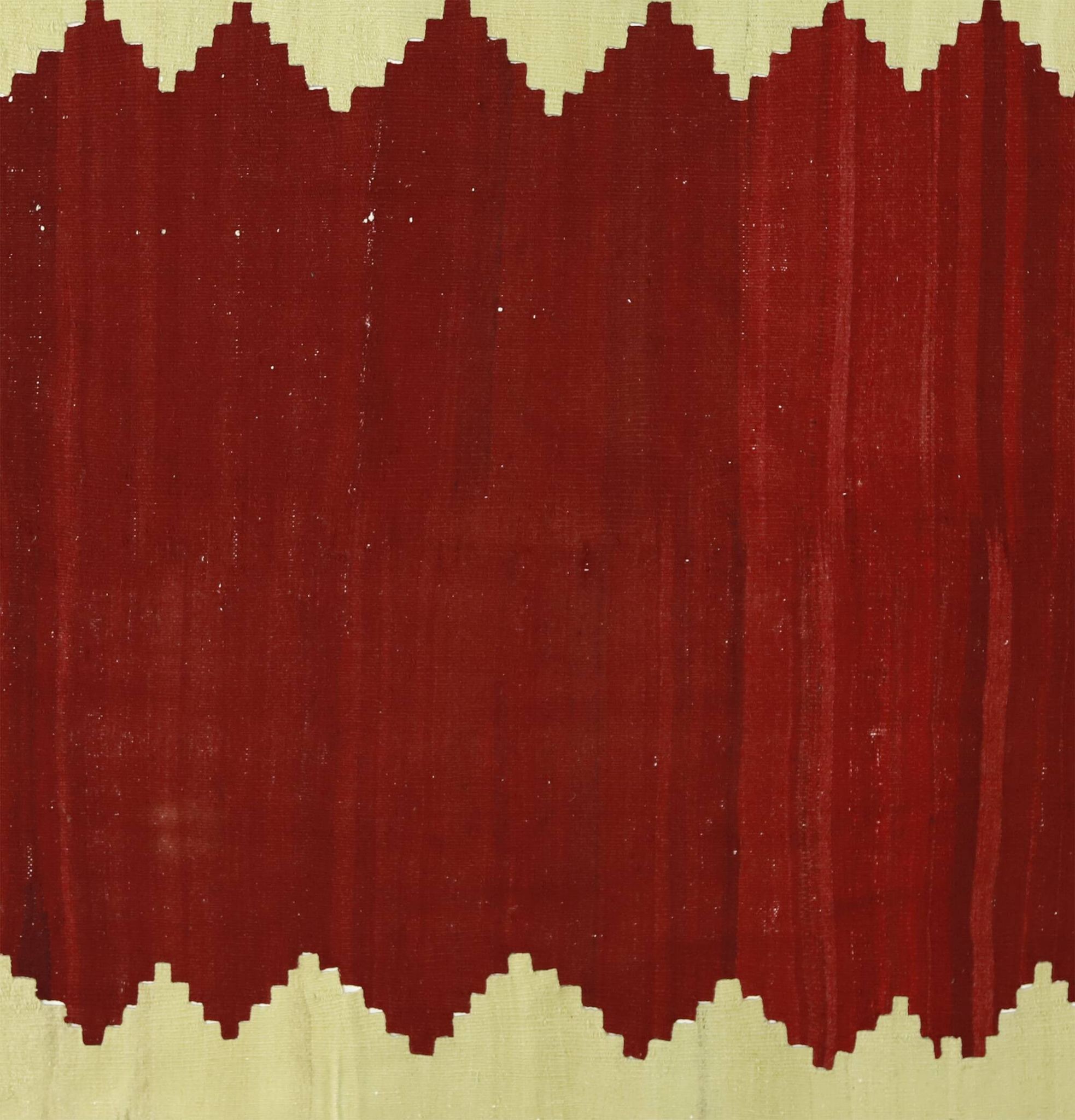 Vintage Minimalist Turkish Kilim Rug 133x213 cm Handmade Wool