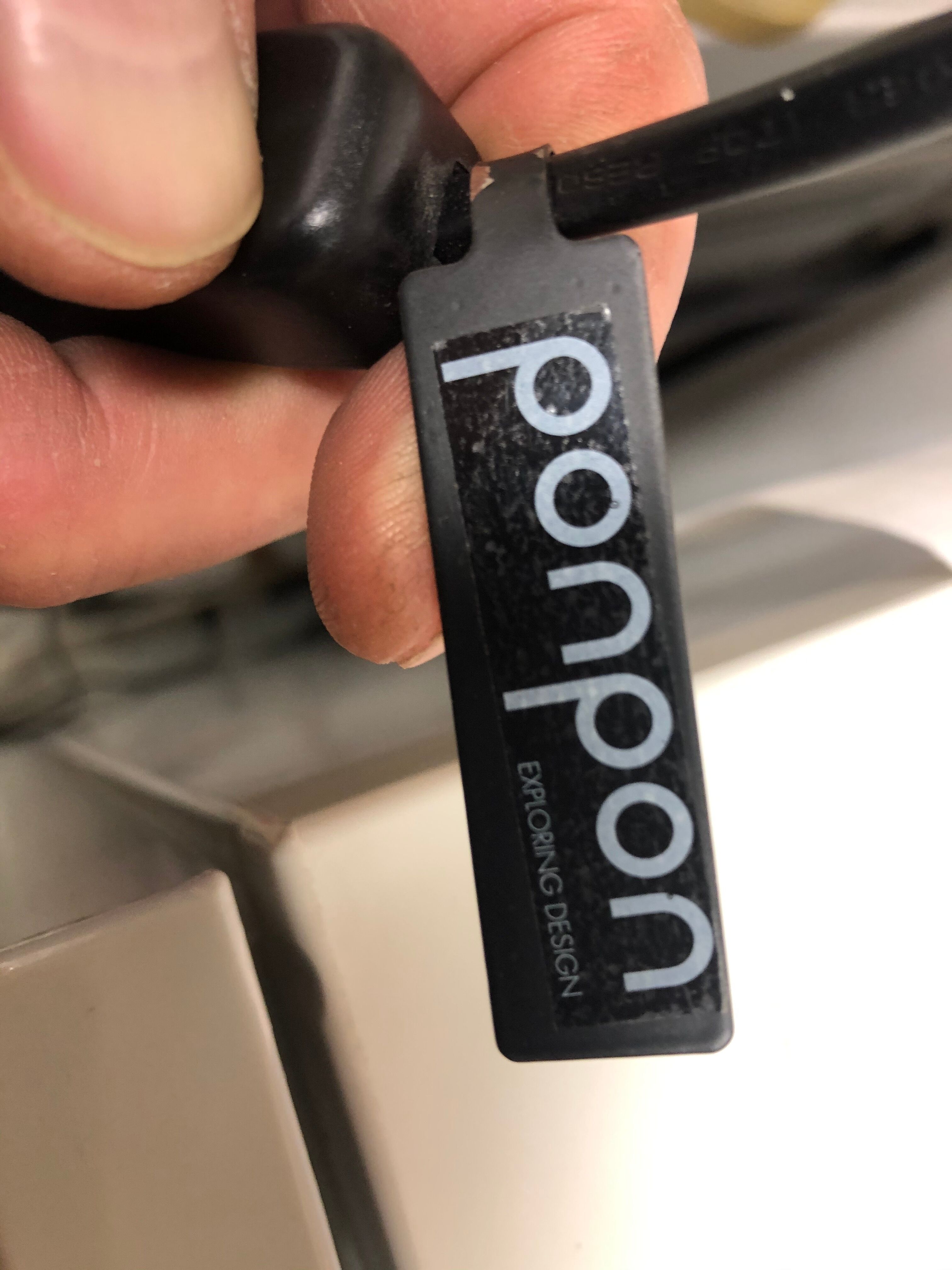 Black double cone lamp