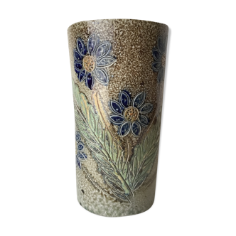 Vase cylindre Jean Claude Monange