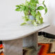 Table basse en marbre, vintage