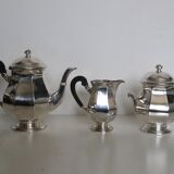 Silver-plated coffee service with ebony handles