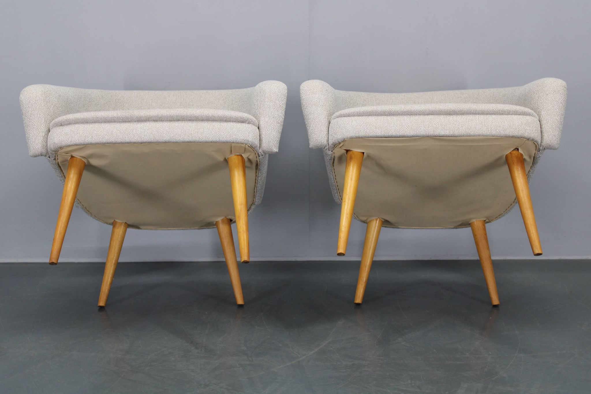 1960s Pair of Restored Shell Chairs, Czechoslovakia