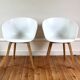 4 fauteuil scandinave Hay "about a chair" blanc