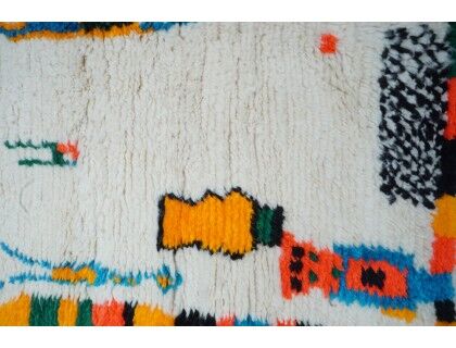 Colorful Berber carpet 227 x 137cm