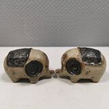 Ceramic elephants as salt and pepper sets made for Danish Søholm 1970-80s