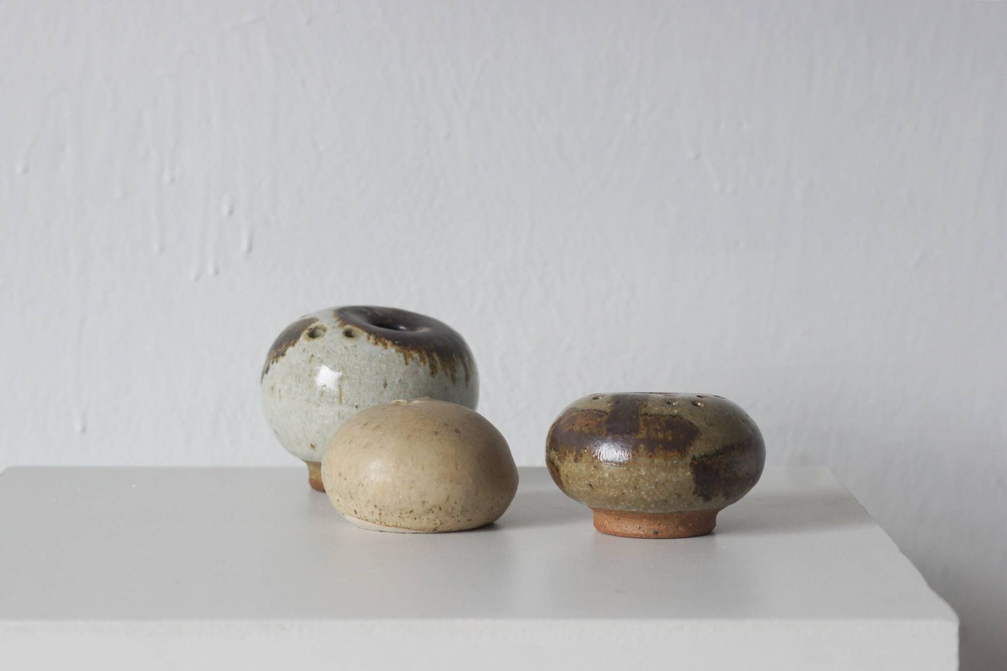 Mushroom Studio Ceramics Vases by Erik Græser, Denmark, 1960s Set of 3