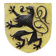 Wall Plaque with Flemish Lion by Vandeweghe for Amphora, Belgium, ca. 1950