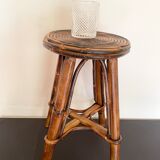 Smoked bamboo stool