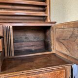 19th century Dauphinois sideboard in cherry wood, 2-part sideboard