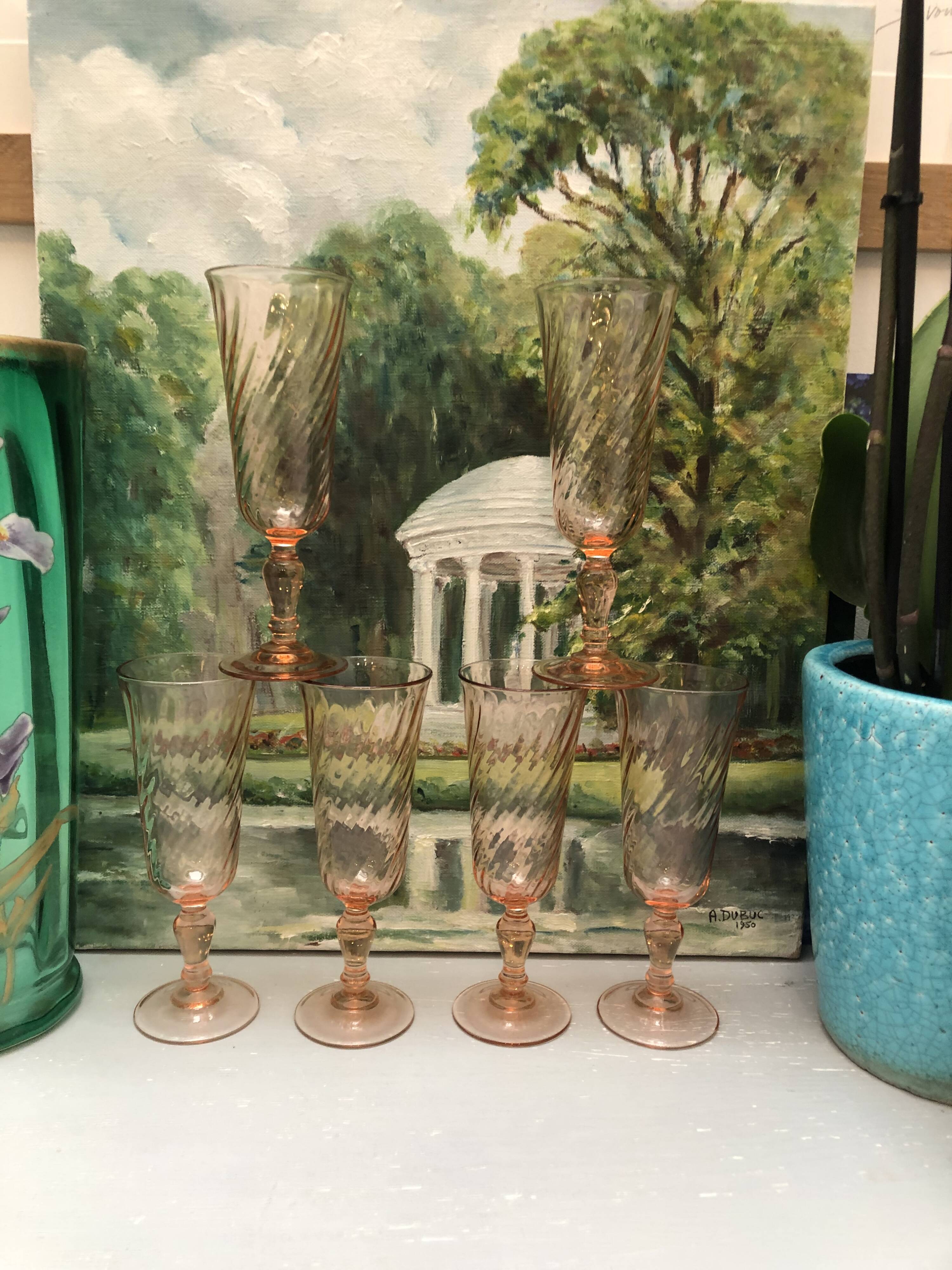 Rosaline champagne flutes