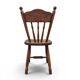 Set of 2 Oak Wood Victorian Child Stick Back Chairs / 1960s