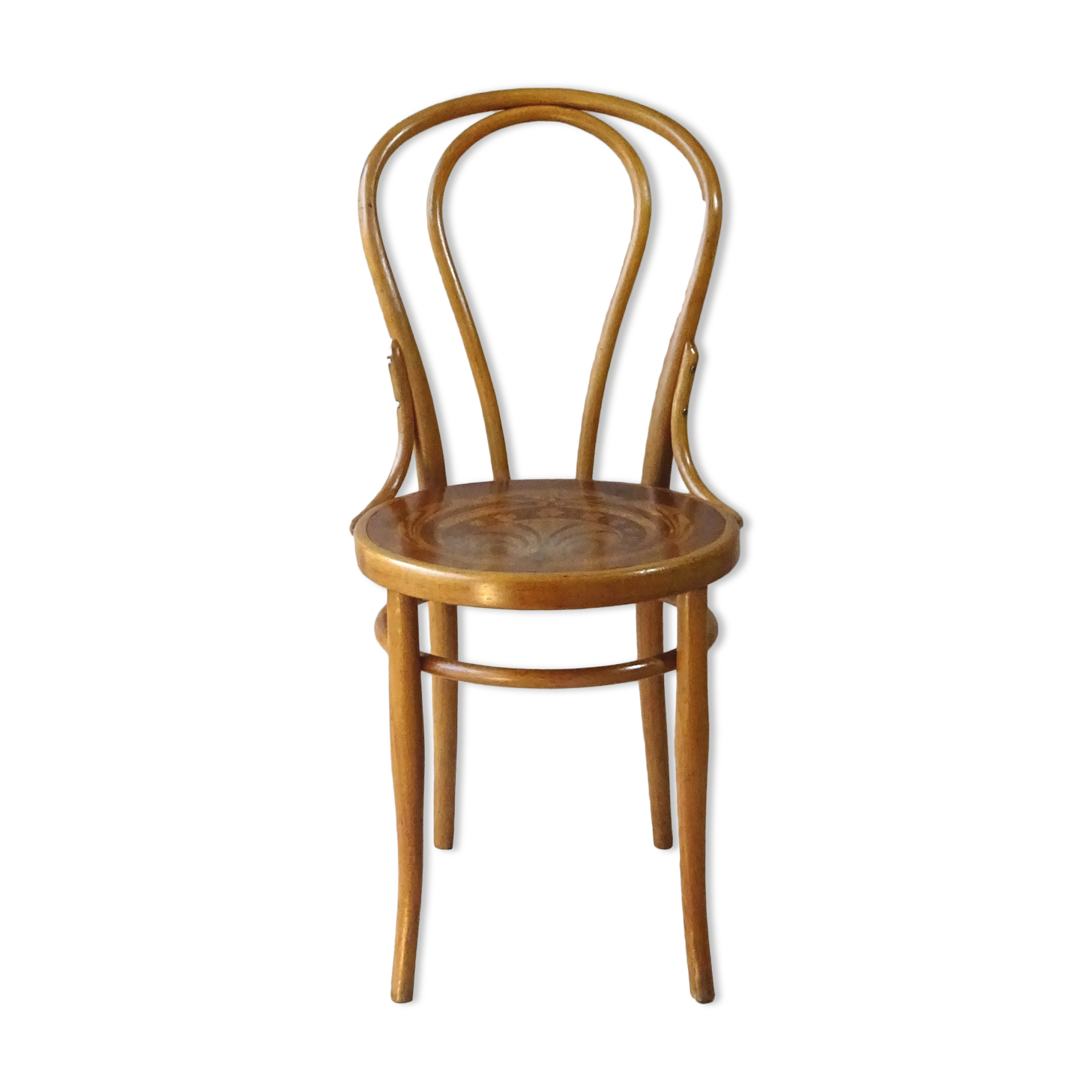 Vienna bistro chair N°18 wood-curved by KOHN, 1910 wooden seat,