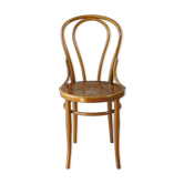 Chaise bistrot de Vienne n°18 bois-courbé par Kohn ,1910 assise bois,