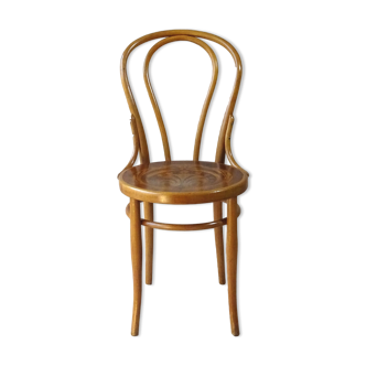Vienna bistro chair N°18 wood-curved by KOHN, 1910 wooden seat,