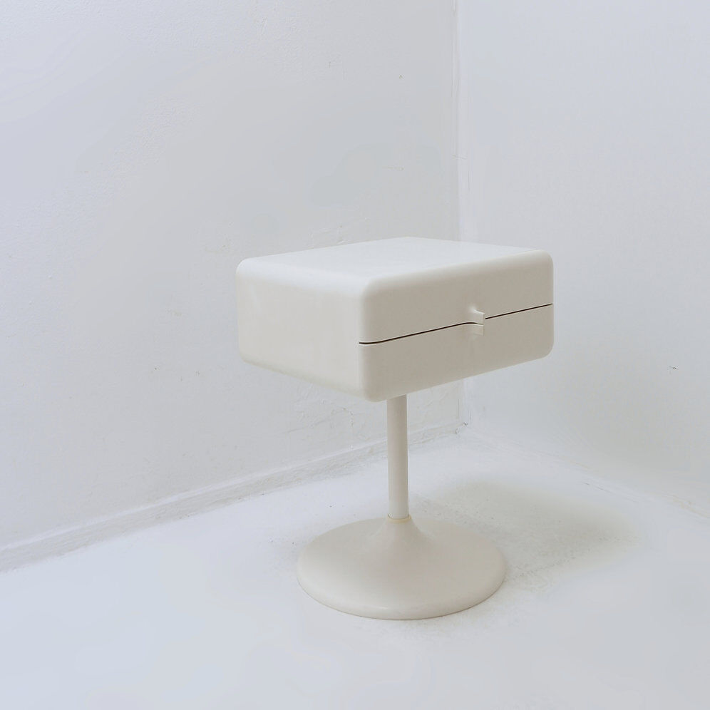 Side table/small bedside table Space Age Tulip Foot by Lusch Product - Germany 1970s