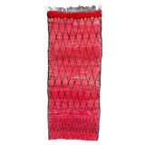 Red Boujad Moroccan rug - 95 x 235 cm