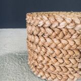 French Mediterranean Low Rope Stool by Audoux Minet, 1940s