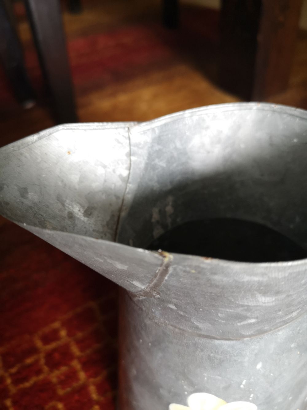Garden pitcher / sheet metal watering can - Artisanal work