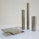 Sculptural vase stainless steel tubes design 70s space age letang remy