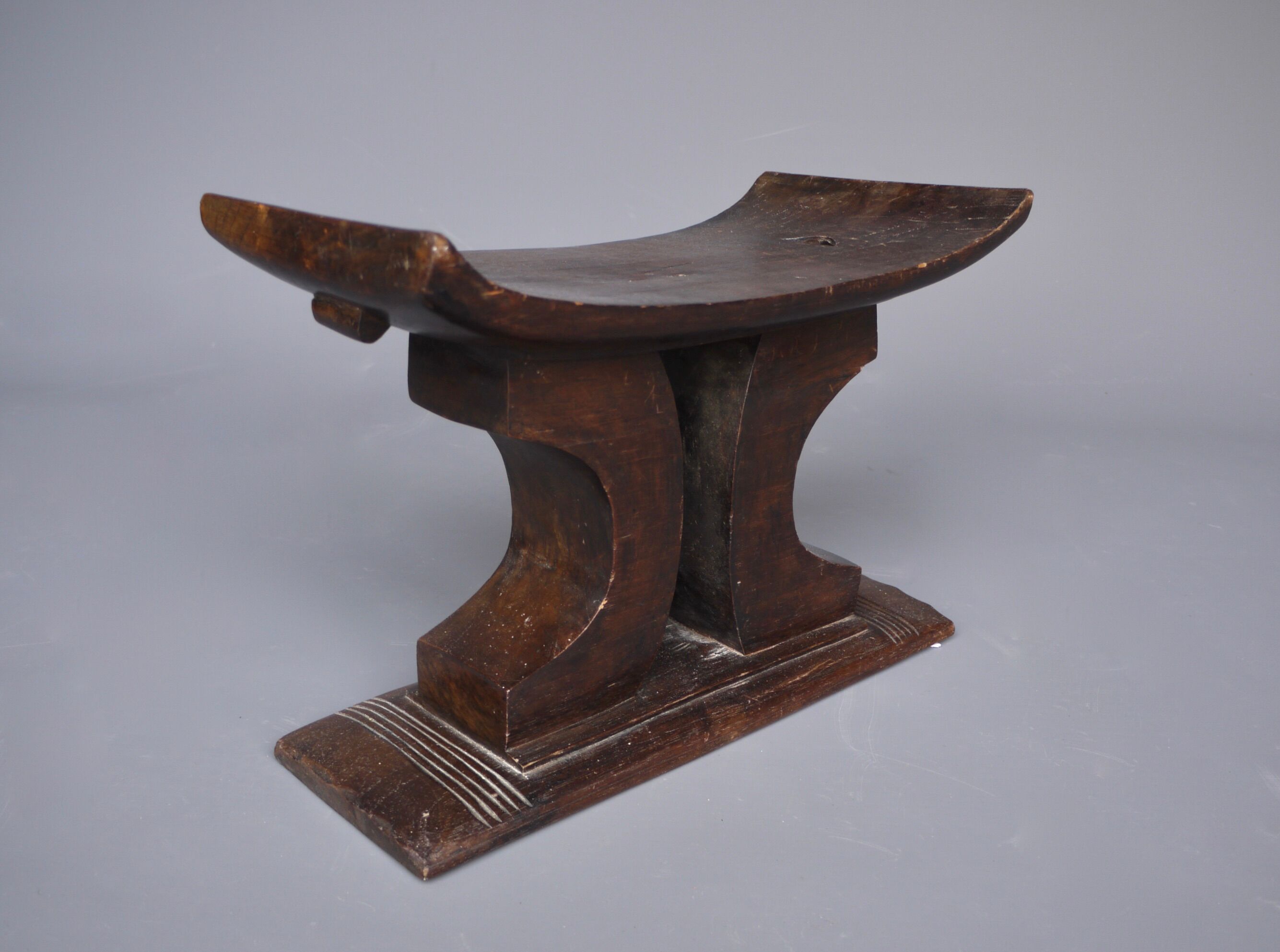 Antique african wooden ashanti stool