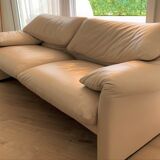 Cassina leather Maralunga sofa