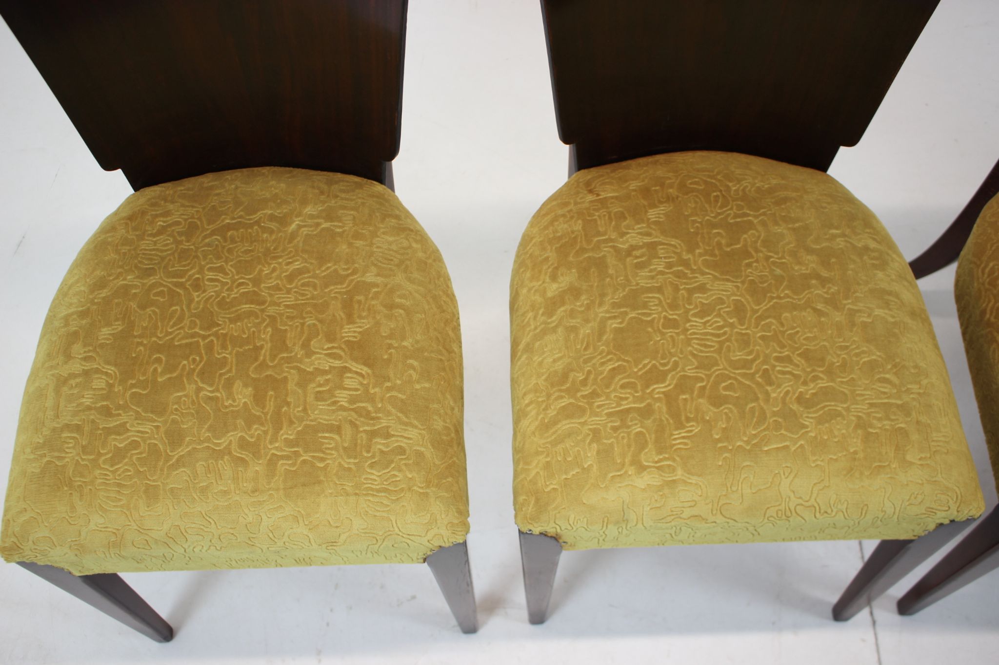 4 art deco dining chairs h-214 by Jindrich Halabala for Up Závody, set of 4