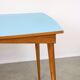 Mid-century Italian Wooden Dining Set of 5 in Blue