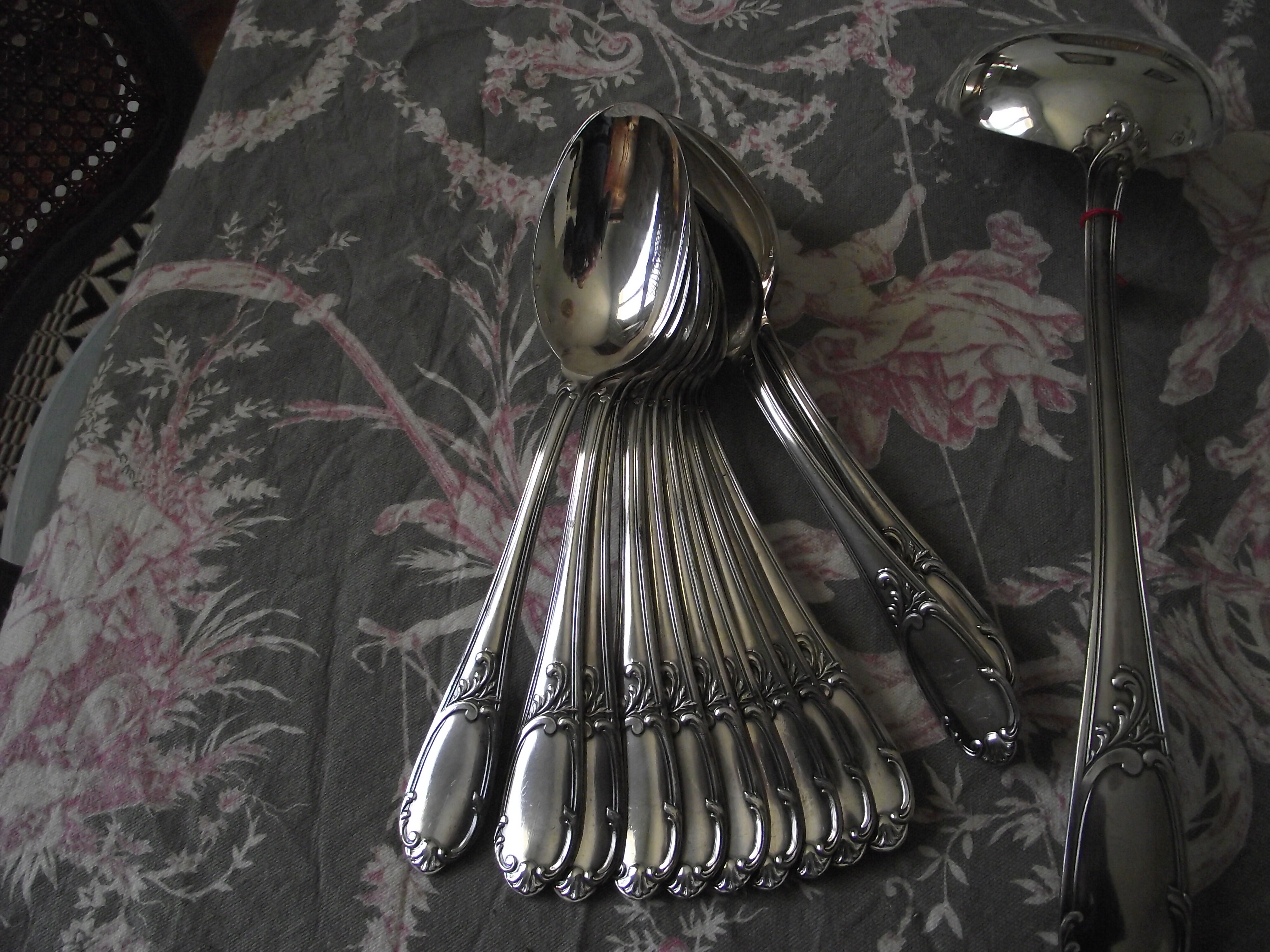 Housewife 37 pieces in silver metal by François Frionnet