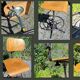 Workshop chair desk bao rotating and adjustable 70s