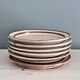 6 assiettes plates Stogo en grès scandinave