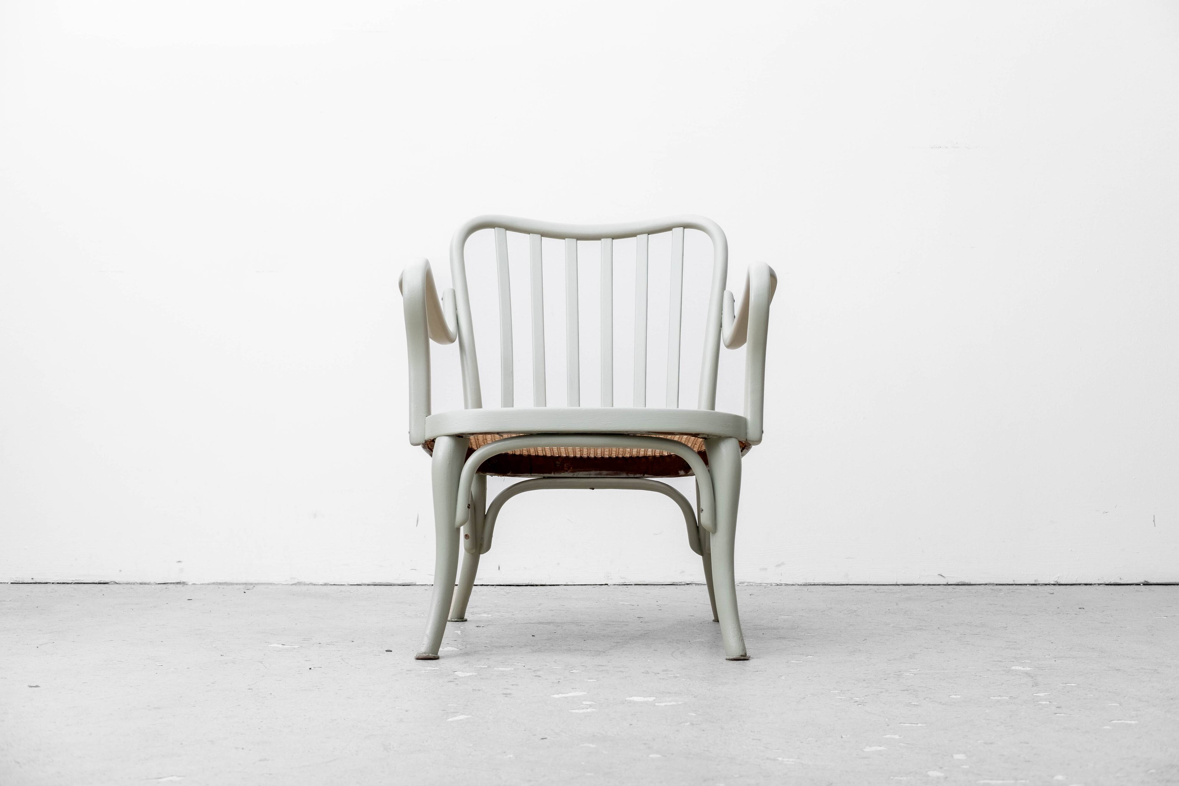 Fauteuil de Josef Frank pour Thonet et étagère de Fischel, années 1930, lot de 2