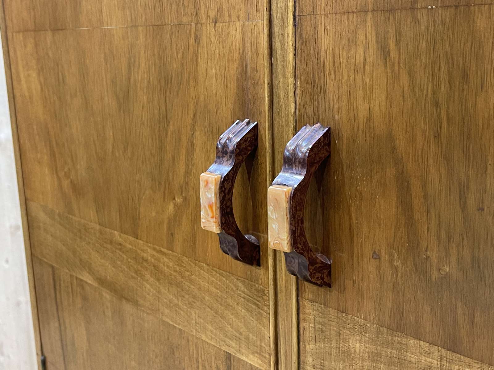 English student wardrobe made of walnut from the 1930s