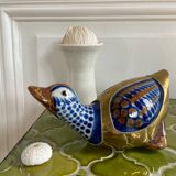 Brass duck and ceramic